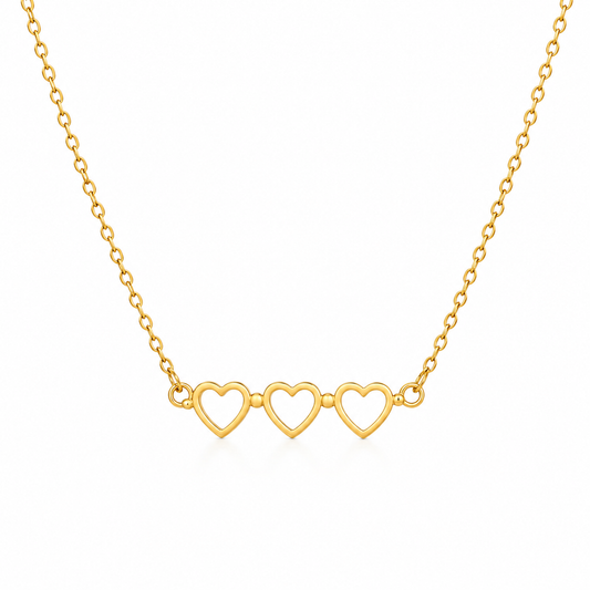 Triple Heart Necklace