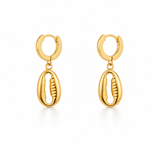 Cowrie Shell Huggies