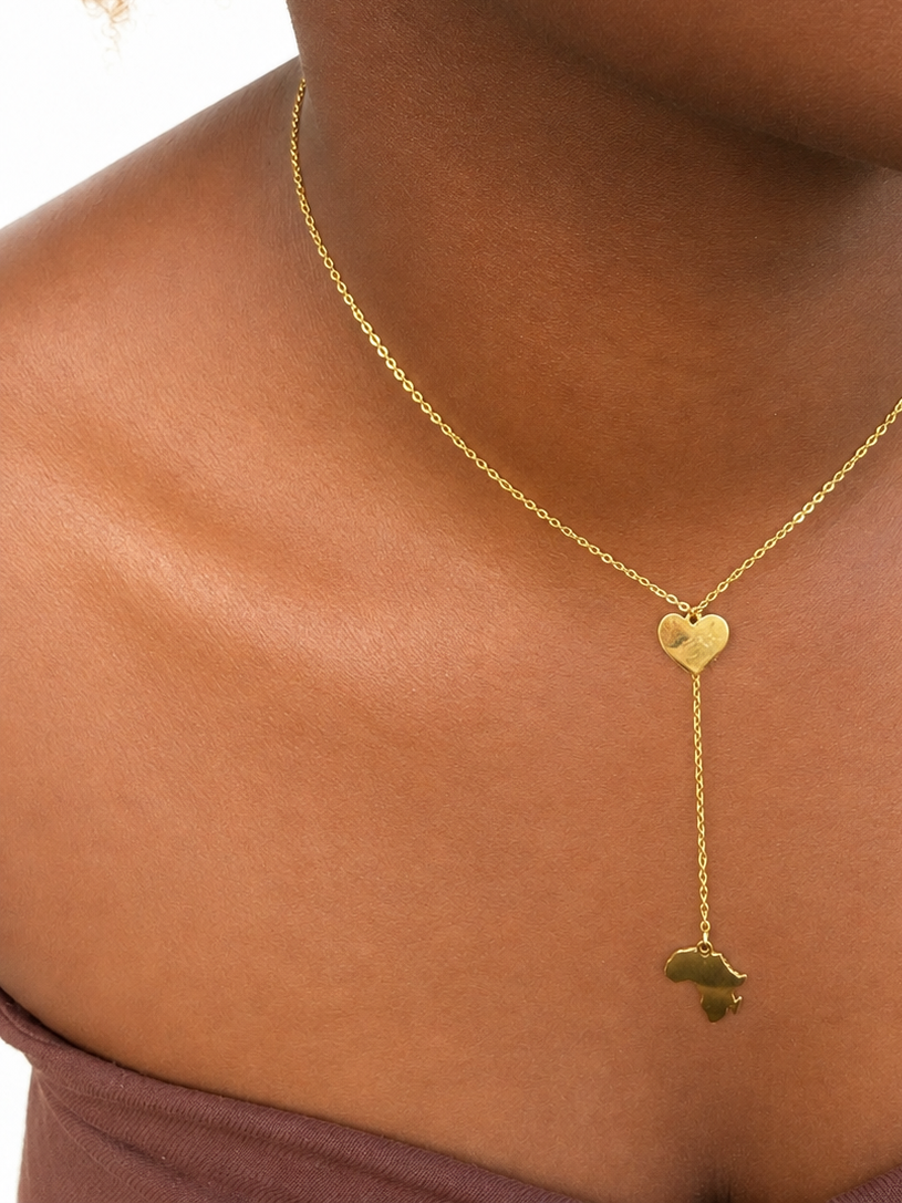 Love Afrique Lariat Necklace